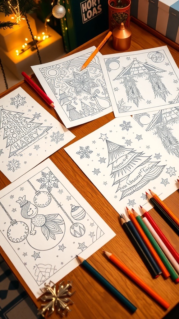 Christmas Coloring Pages for Teens